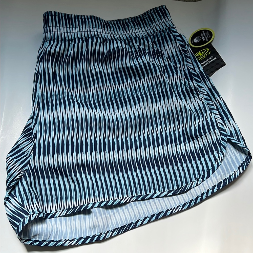 NEW Athletic Works Navy and White Patterned Shorts NEW XXL